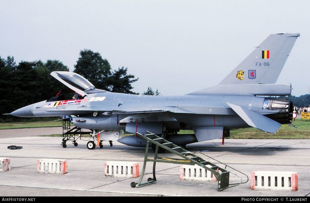 Aircraft Photo of FA-96 | General Dynamics F-16A Fighting Falcon | Belgium - Air Force | AirHistory.net #272617