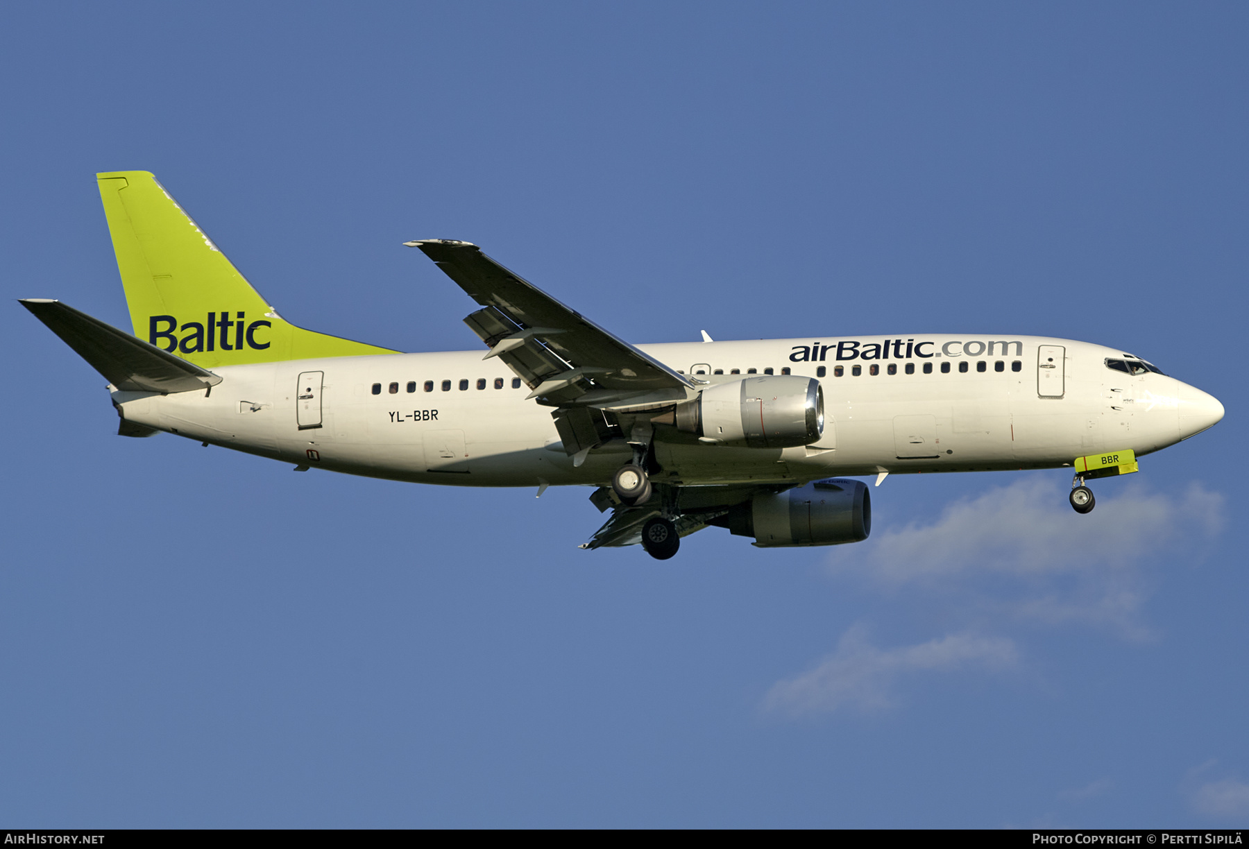Aircraft Photo of YL-BBR | Boeing 737-31S | AirBaltic | AirHistory.net #272663