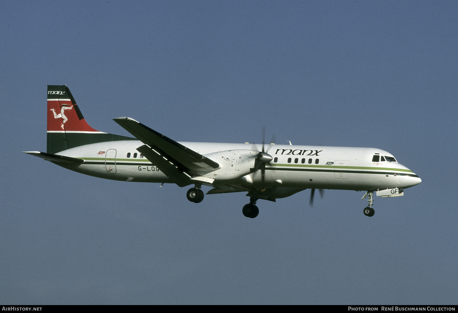 Aircraft Photo of G-LOGF | British Aerospace ATP | Manx Airlines | AirHistory.net #272676