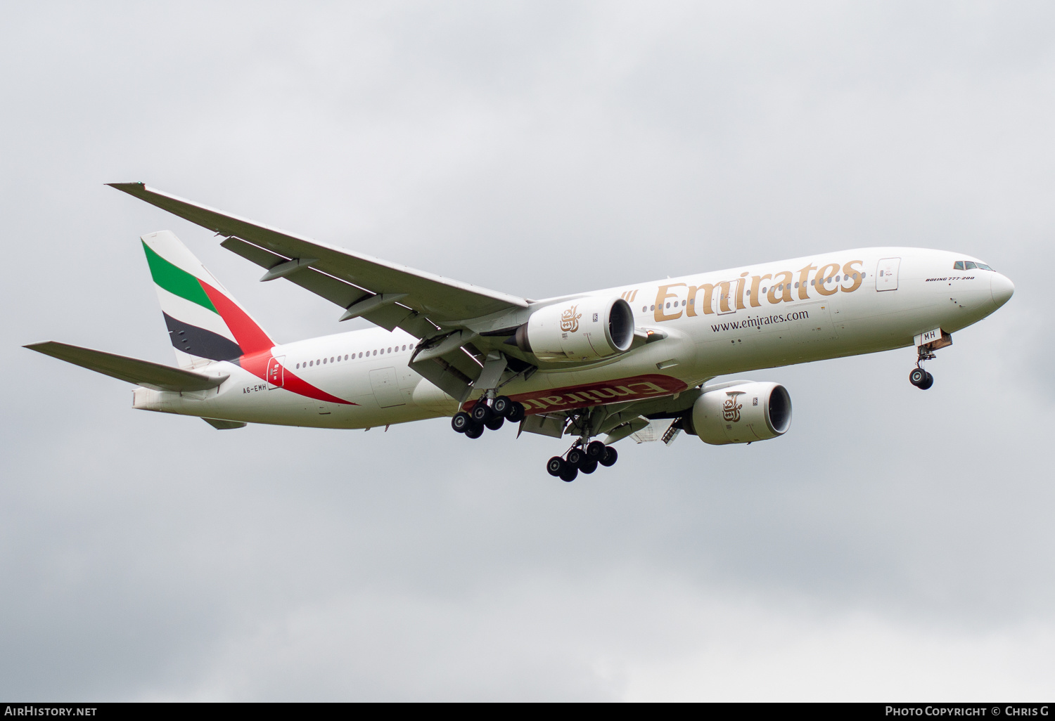 Aircraft Photo of A6-EMH | Boeing 777-21H/ER | Emirates | AirHistory.net #272718