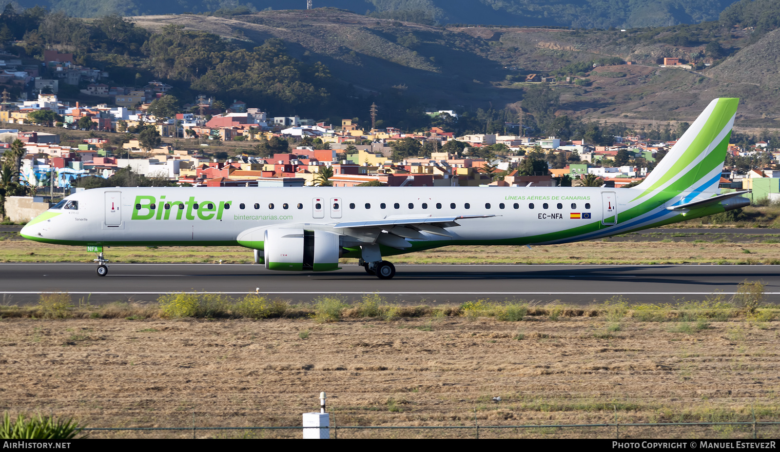 Aircraft Photo of EC-NFA | Embraer 195-E2 (ERJ-190-400) | Binter Canarias | AirHistory.net #272752