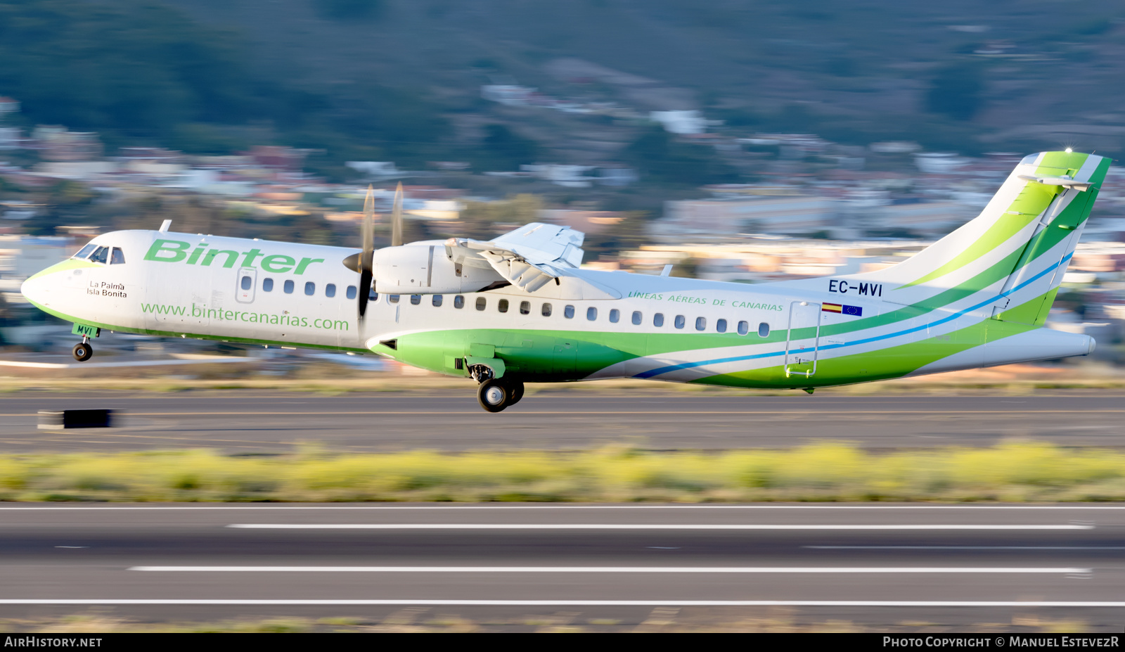 Aircraft Photo of EC-MVI | ATR ATR-72-600 (ATR-72-212A) | Binter Canarias | AirHistory.net #272778