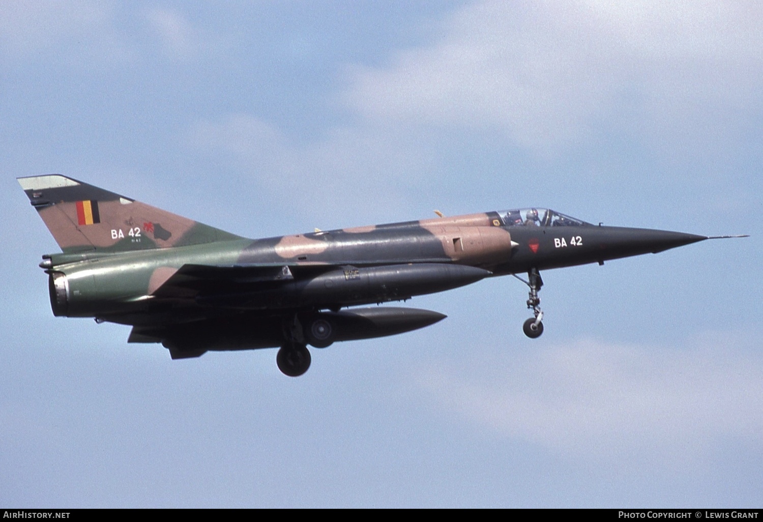Aircraft Photo of BA42 | Dassault Mirage 5BA | Belgium - Air Force | AirHistory.net #272829