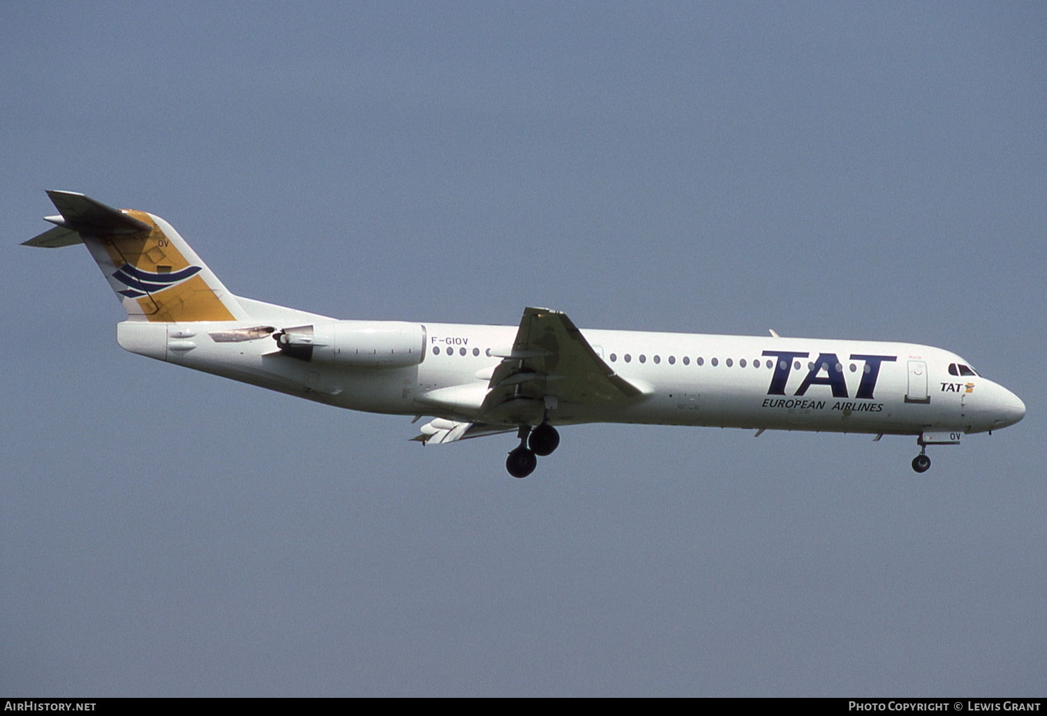 Aircraft Photo of F-GIOV | Fokker 100 (F28-0100) | TAT European Airlines | AirHistory.net #272874