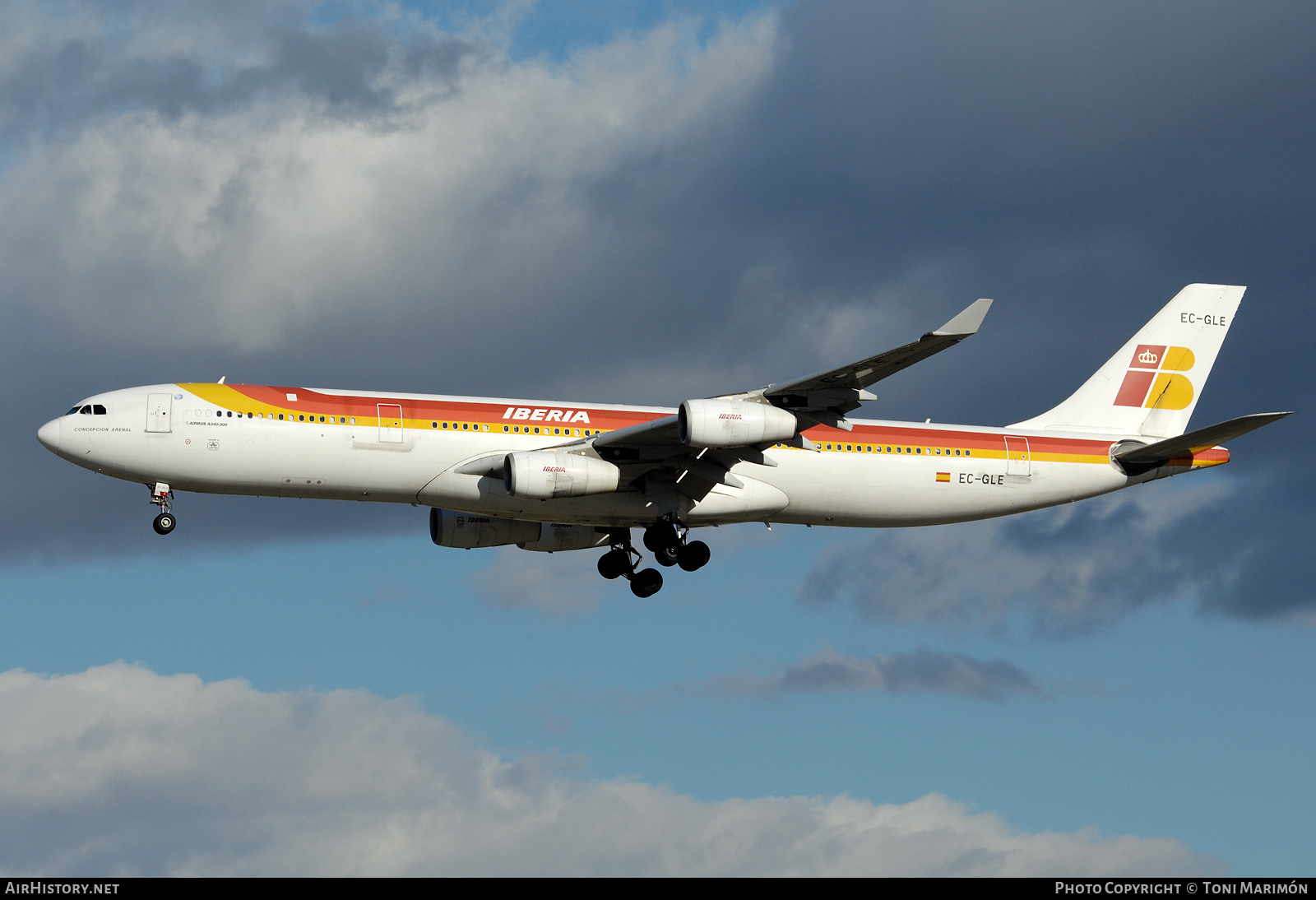 Aircraft Photo of EC-GLE | Airbus A340-313 | Iberia | AirHistory.net #272885