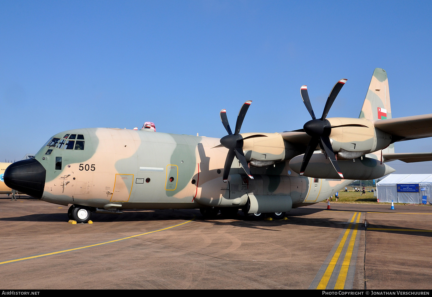 Aircraft Photo of 505 | Lockheed Martin C-130J-30 Hercules | Oman - Air Force | AirHistory.net #272942