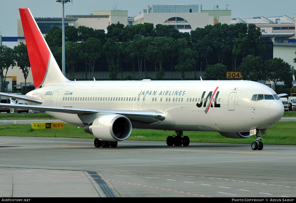 Aircraft Photo of JA653J | Boeing 767-346/ER | Japan Airlines - JAL | AirHistory.net #272987
