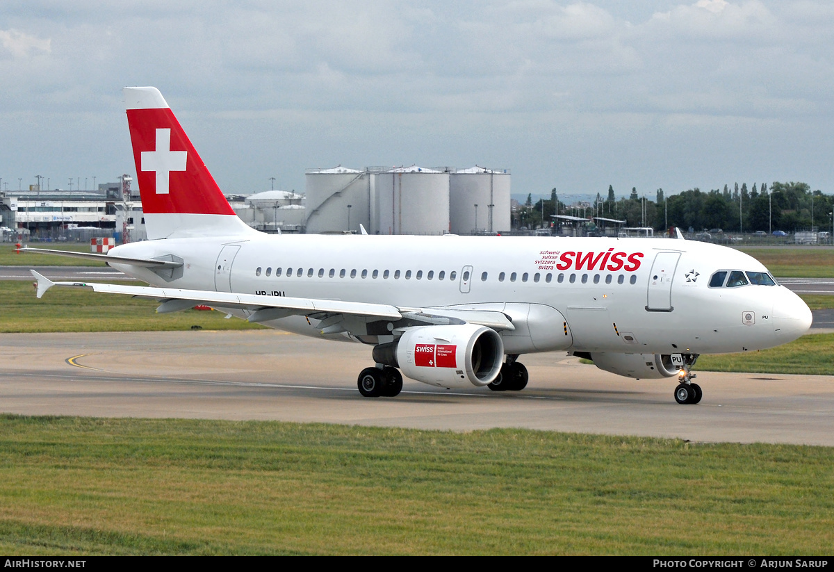 Aircraft Photo of HB-IPU | Airbus A319-112 | Swiss International Air Lines | AirHistory.net #272991