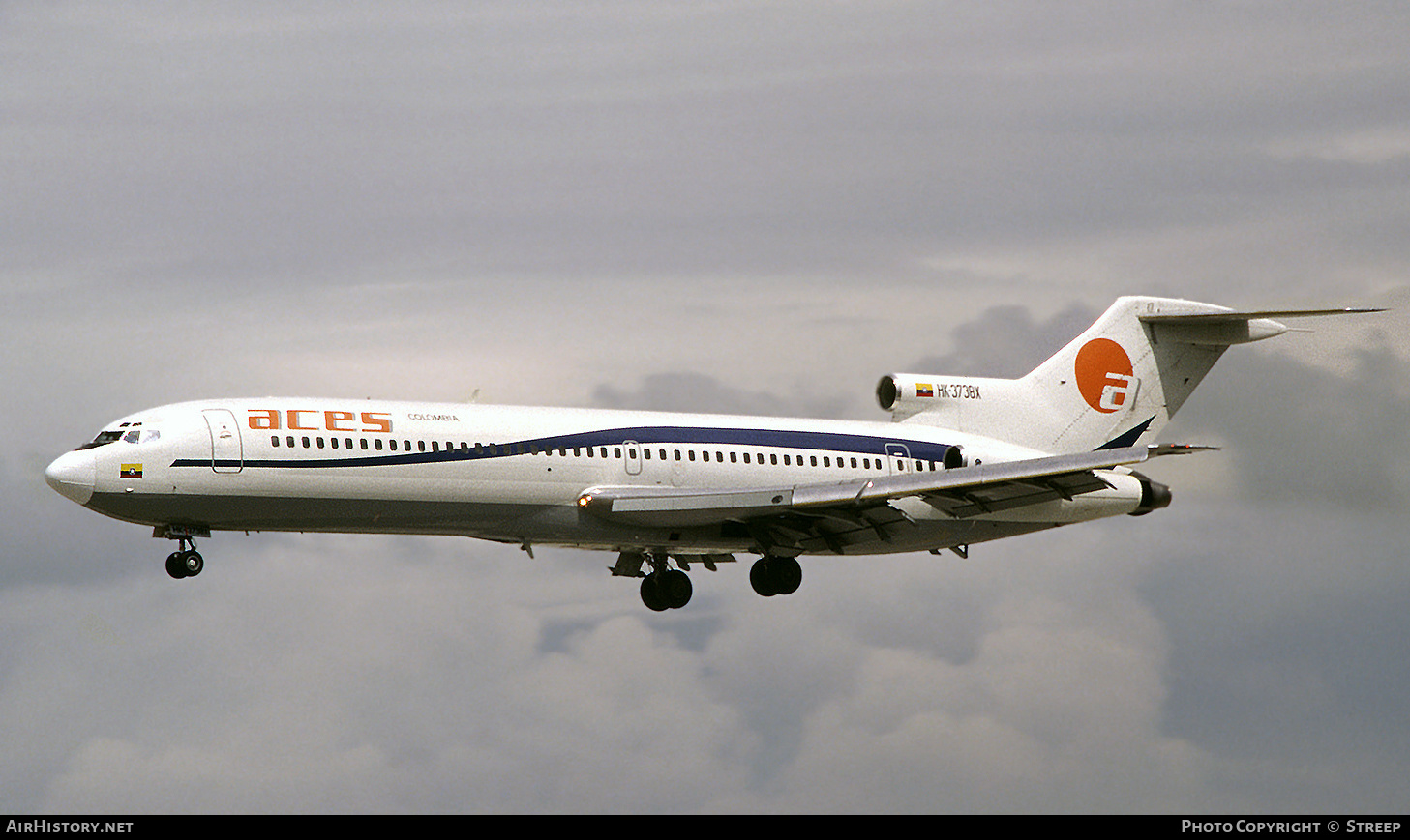 Aircraft Photo of HK-3738X | Boeing 727-227/Adv | ACES - Aerolíneas Centrales de Colombia | AirHistory.net #273017
