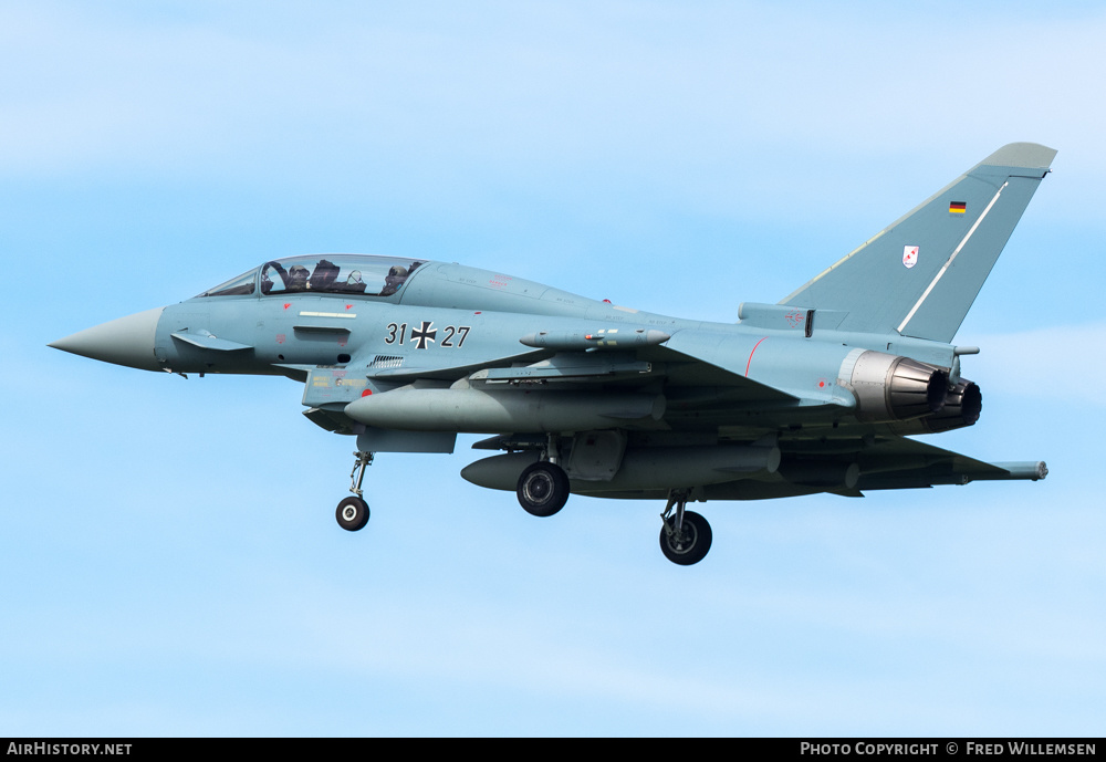 Aircraft Photo of 3127 | Eurofighter EF-2000 Typhoon T | Germany - Air Force | AirHistory.net #273122