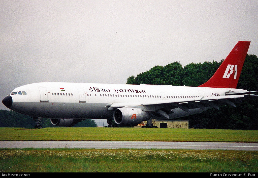 Aircraft Photo of VT-EVC | Airbus A300B4-203 | Indian Airlines | AirHistory.net #273188