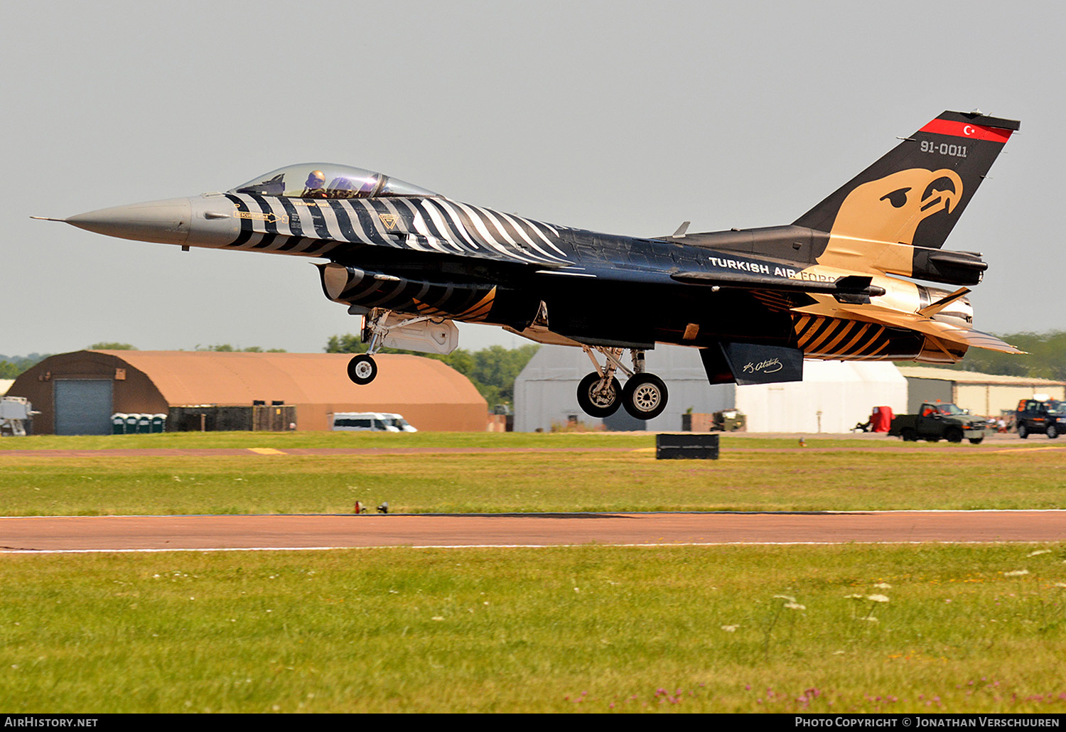 Aircraft Photo of 91-0011 | General Dynamics F-16CG Night Falcon | Turkey - Air Force | AirHistory.net #273192
