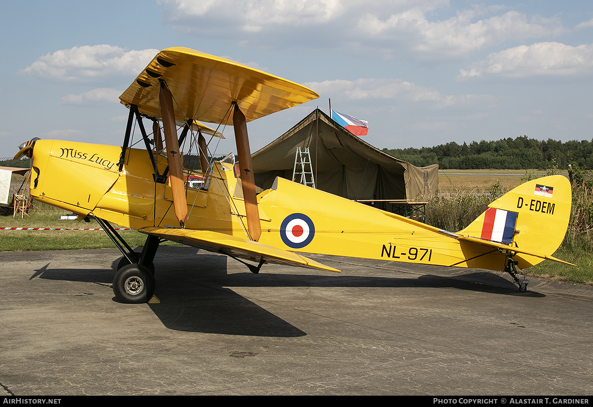 Aircraft Photo of D-EDEM / NL-971 | De Havilland D.H. 82A Tiger Moth II | UK - Air Force | AirHistory.net #273254