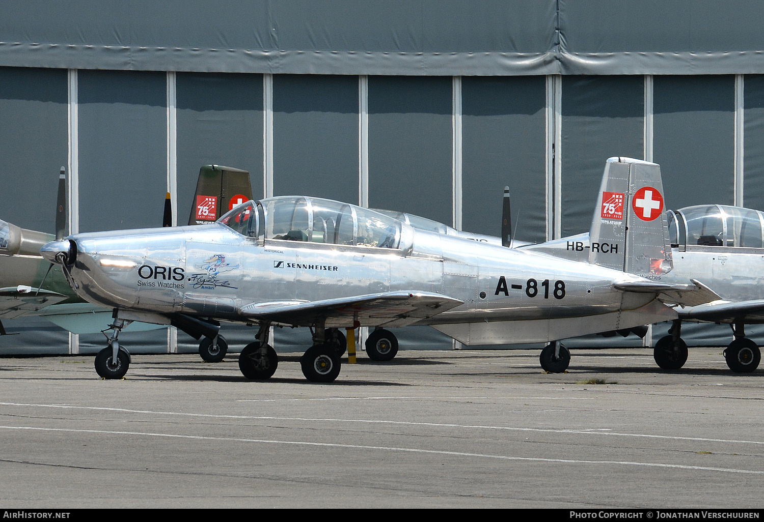 Aircraft Photo of HB-RCH / A-818 | Pilatus P-3-05 | P3 Flyers | Switzerland - Air Force | AirHistory.net #273276