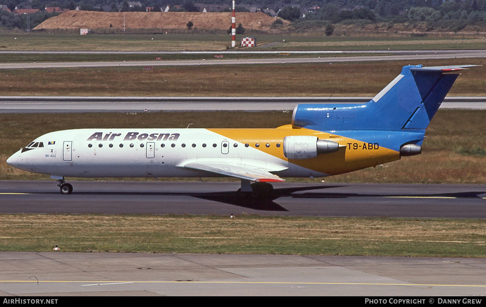 Aircraft Photo of T9-ABD | Yakovlev Yak-42D | Air Bosna | AirHistory.net #273280