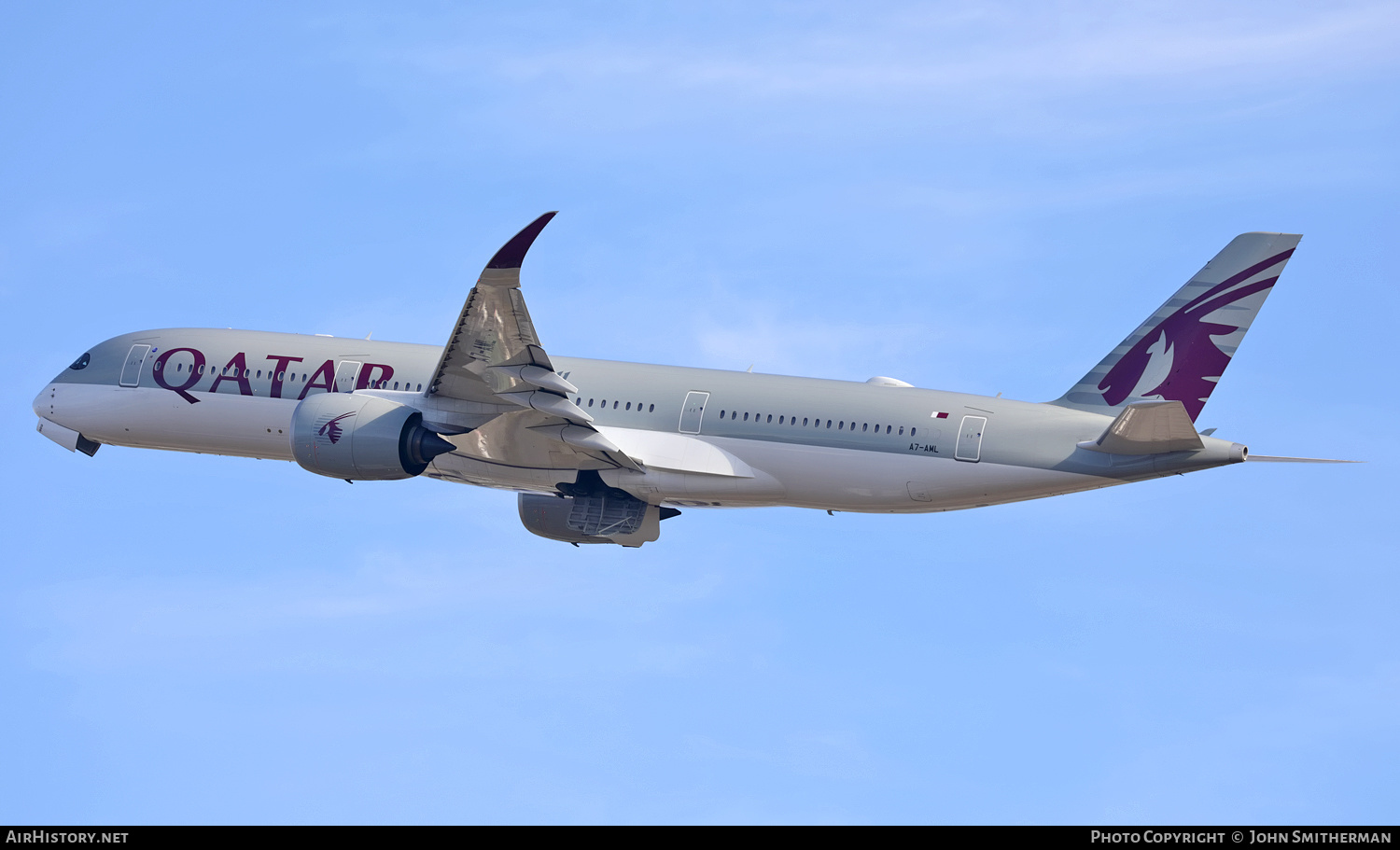 Aircraft Photo of A7-AML | Airbus A350-941 | Qatar Airways | AirHistory.net #273291