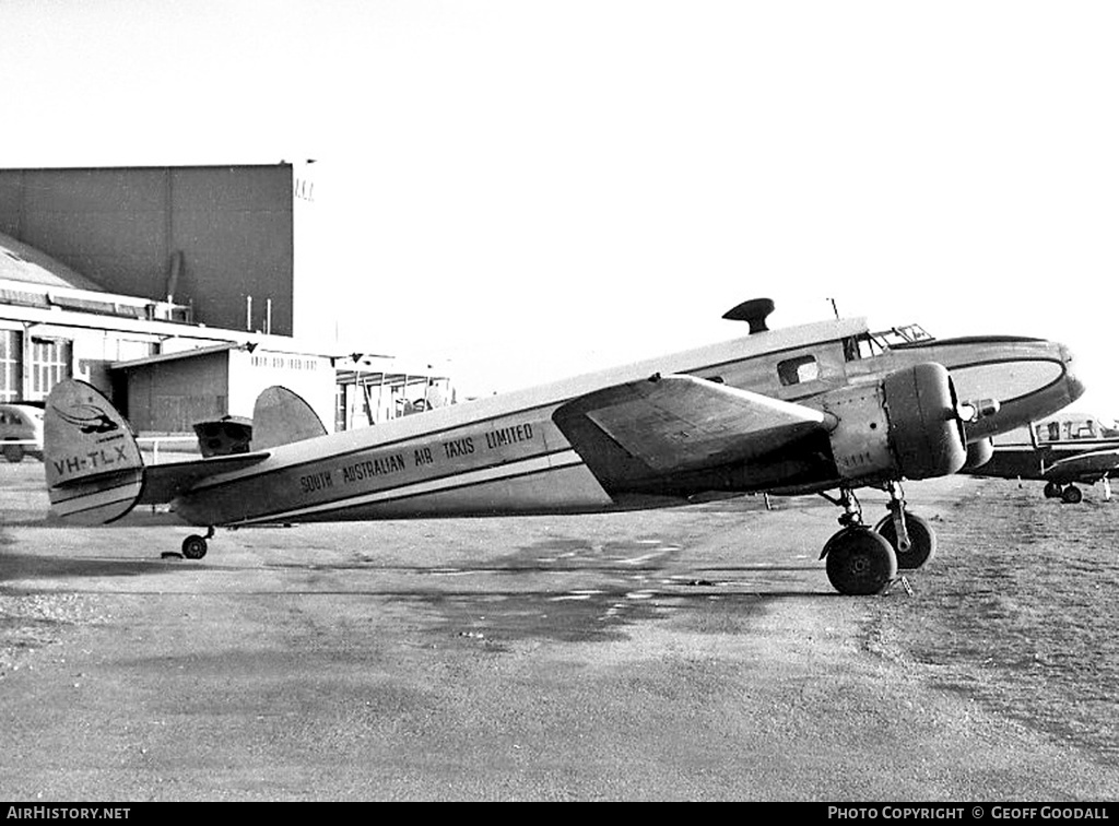 Aircraft Photo of VH-TLX | Lockheed 12-A Electra Junior | South Australian Air Taxis - SAAT | AirHistory.net #273324