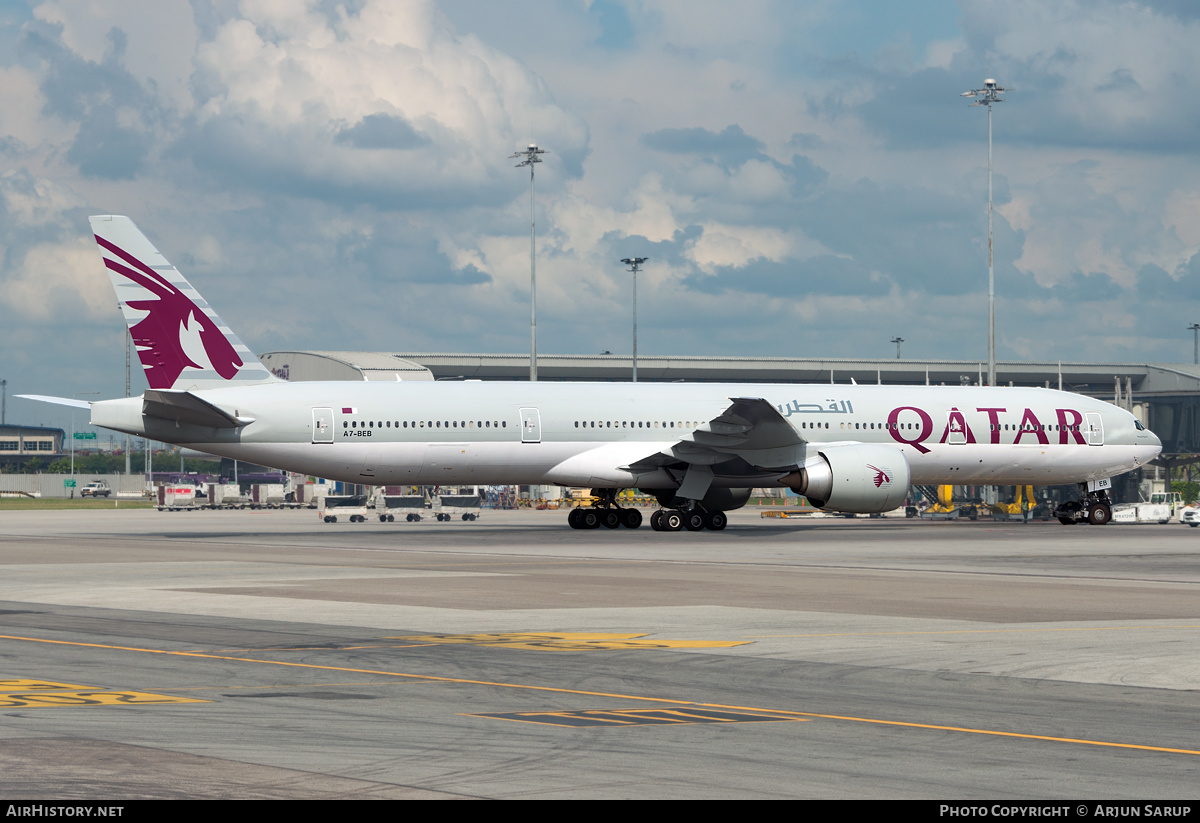 Aircraft Photo of A7-BEB | Boeing 777-3DZ/ER | Qatar Airways | AirHistory.net #273366