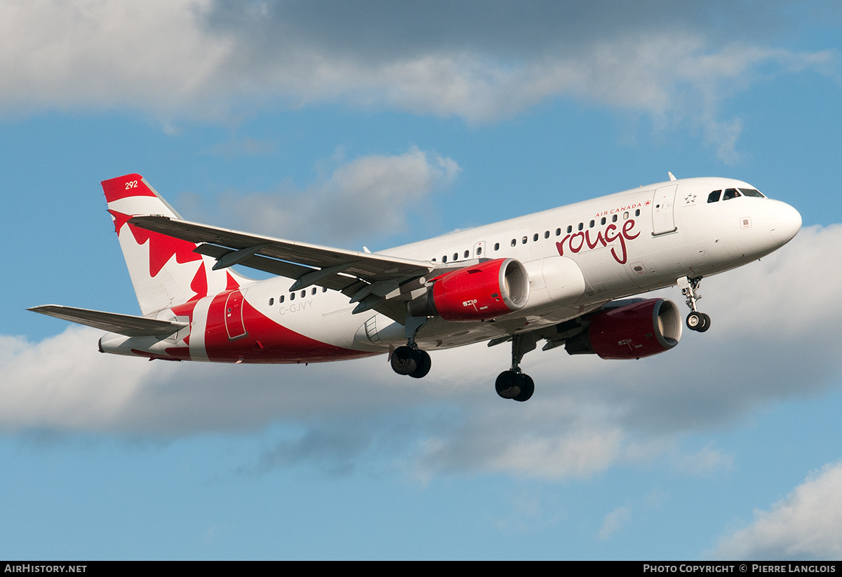 Aircraft Photo of C-GJVY | Airbus A319-112 | Air Canada Rouge | AirHistory.net #273383