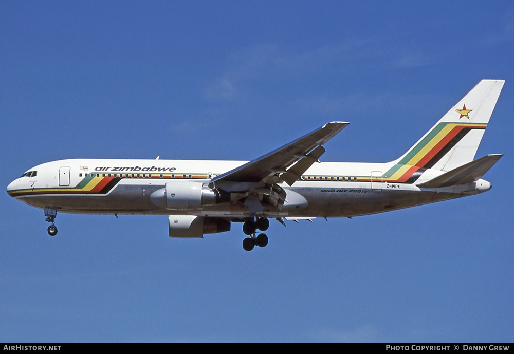 Aircraft Photo of Z-WPE | Boeing 767-2N0/ER | Air Zimbabwe | AirHistory.net #273459