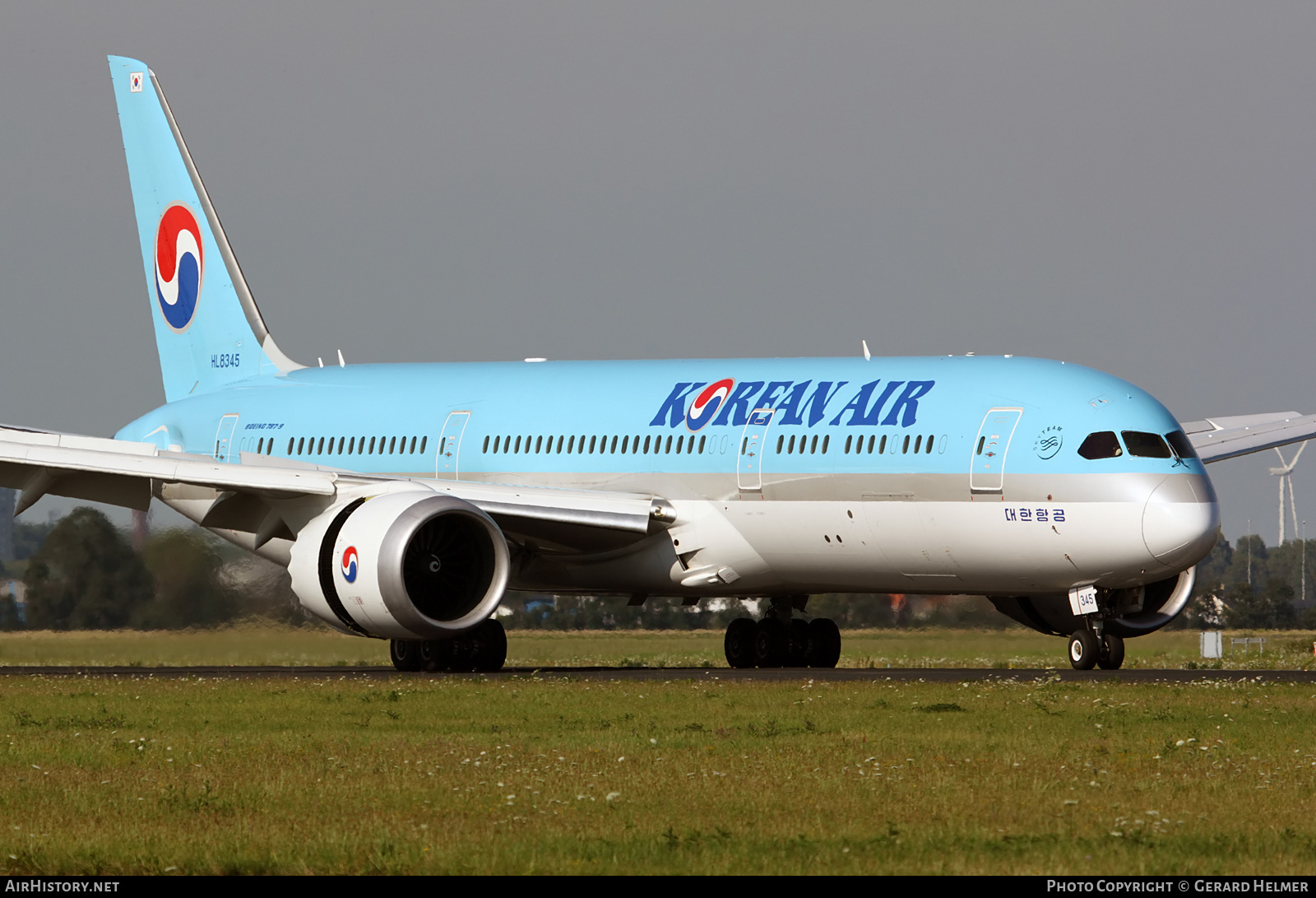 Aircraft Photo of HL8345 | Boeing 787-9 Dreamliner | Korean Air | AirHistory.net #273461