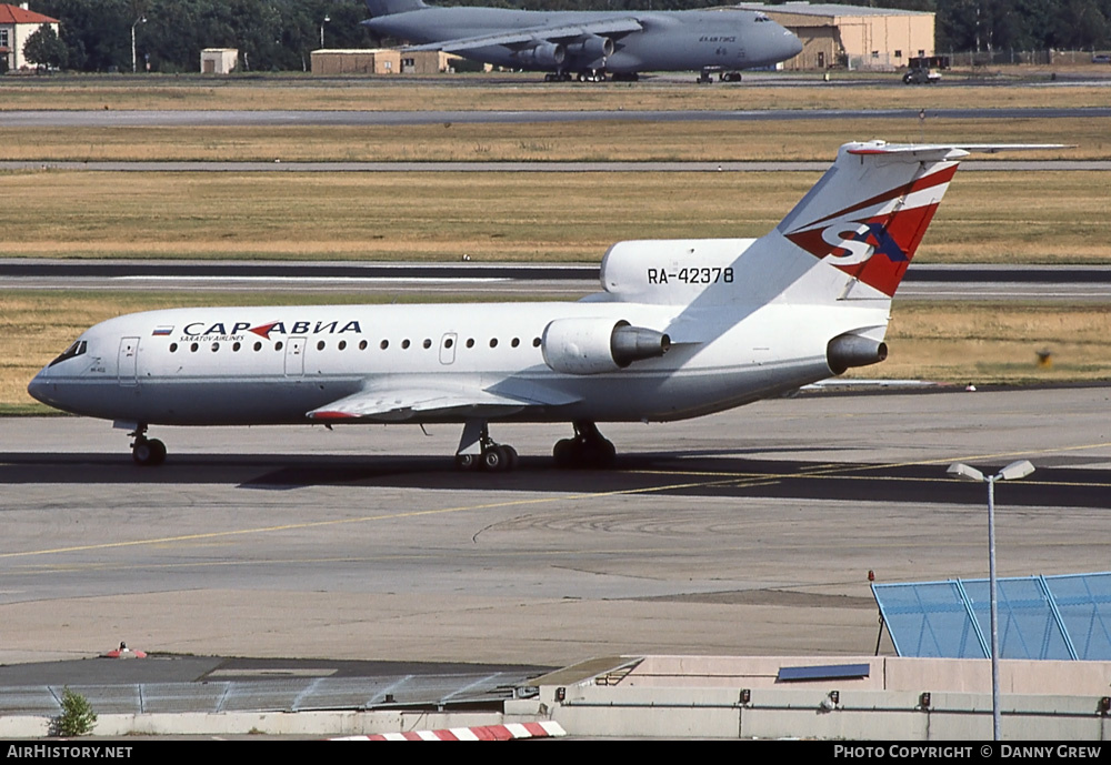 Aircraft Photo of RA-42378 | Yakovlev Yak-42D | Sar Avia - Saratov Airlines | AirHistory.net #273464