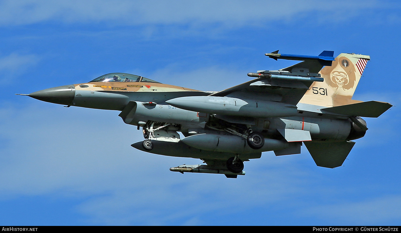 Aircraft Photo of 531 | General Dynamics F-16C Barak | Israel - Air Force | AirHistory.net #273465