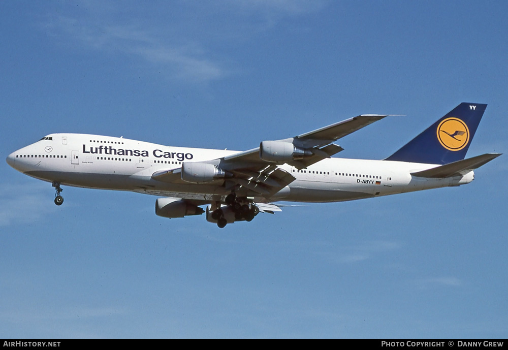 Aircraft Photo of D-ABYY | Boeing 747-230BM(SF) | Lufthansa Cargo | AirHistory.net #273492