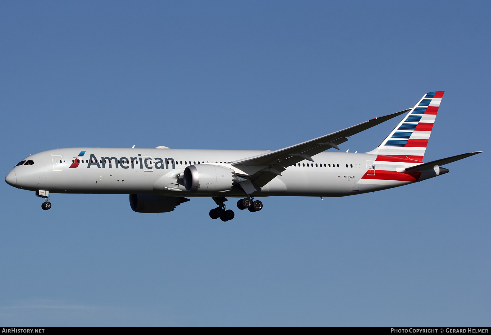 Aircraft Photo of N835AN | Boeing 787-9 Dreamliner | American Airlines | AirHistory.net #273497