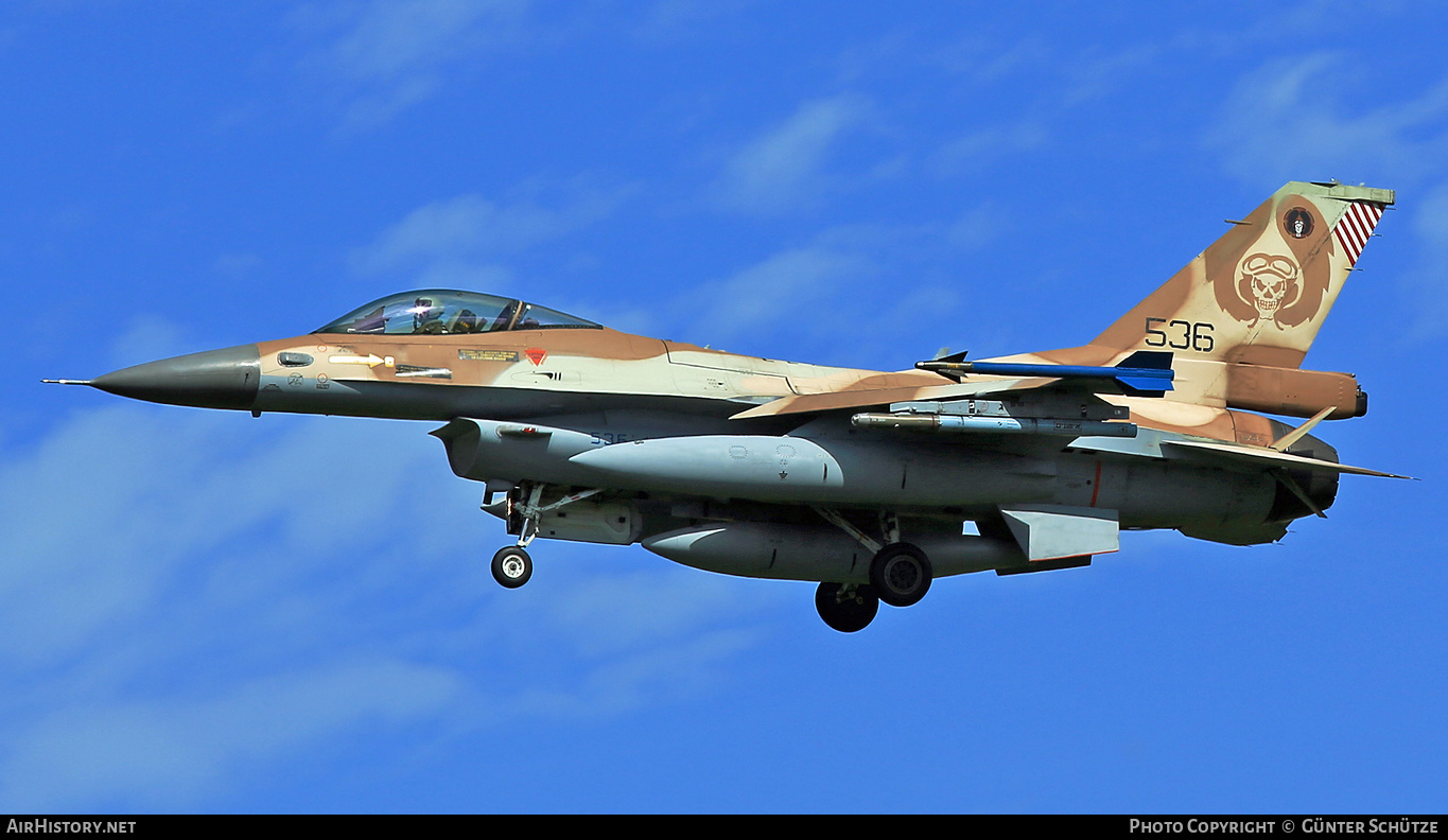 Aircraft Photo of 536 | General Dynamics F-16C Barak | Israel - Air Force | AirHistory.net #273526
