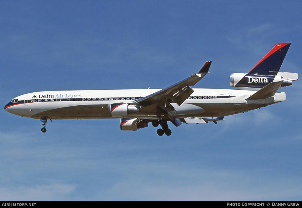 Aircraft Photo of N809DE | McDonnell Douglas MD-11 | Delta Air Lines | AirHistory.net #273527