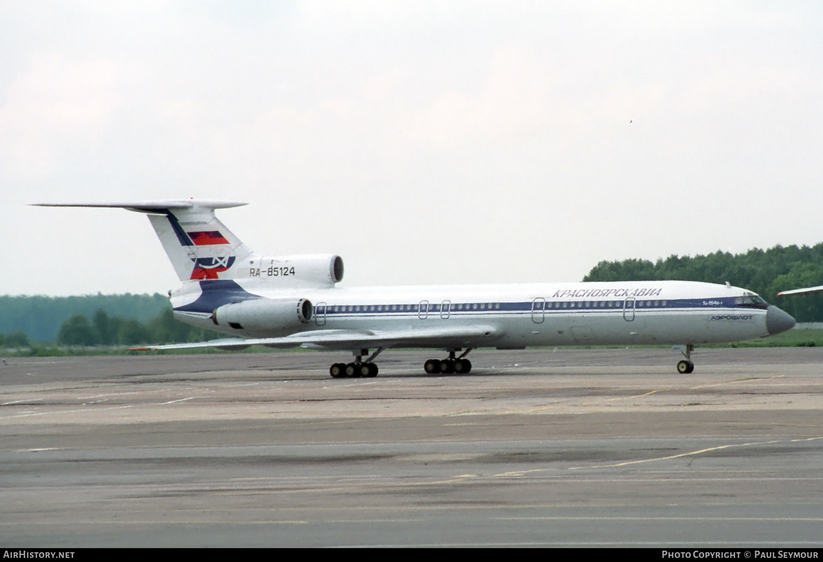 Aircraft Photo of RA-85124 | Tupolev Tu-154B | Krasnoyarskavia | AirHistory.net #273547