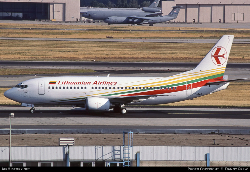 Aircraft Photo of LY-BAG | Boeing 737-382 | Lithuanian Airlines | AirHistory.net #273556