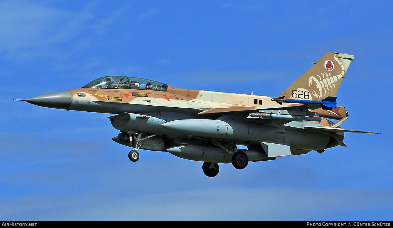 Aircraft Photo of 628 | General Dynamics F-16D Barak | Israel - Air Force | AirHistory.net #273577