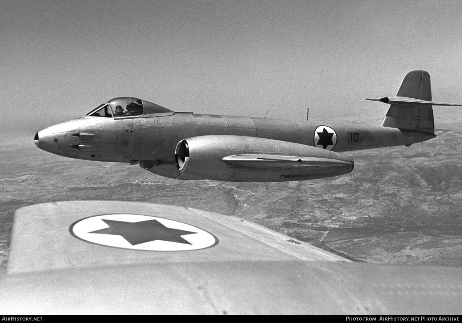 Aircraft Photo of 10 | Gloster Meteor F8 | Israel - Air Force | AirHistory.net #273654