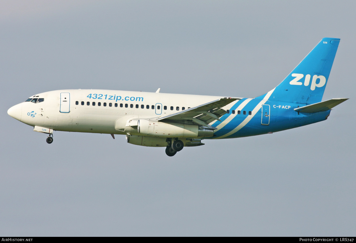 Aircraft Photo of C-FACP | Boeing 737-2L9/Adv | Zip Air | AirHistory.net #273680
