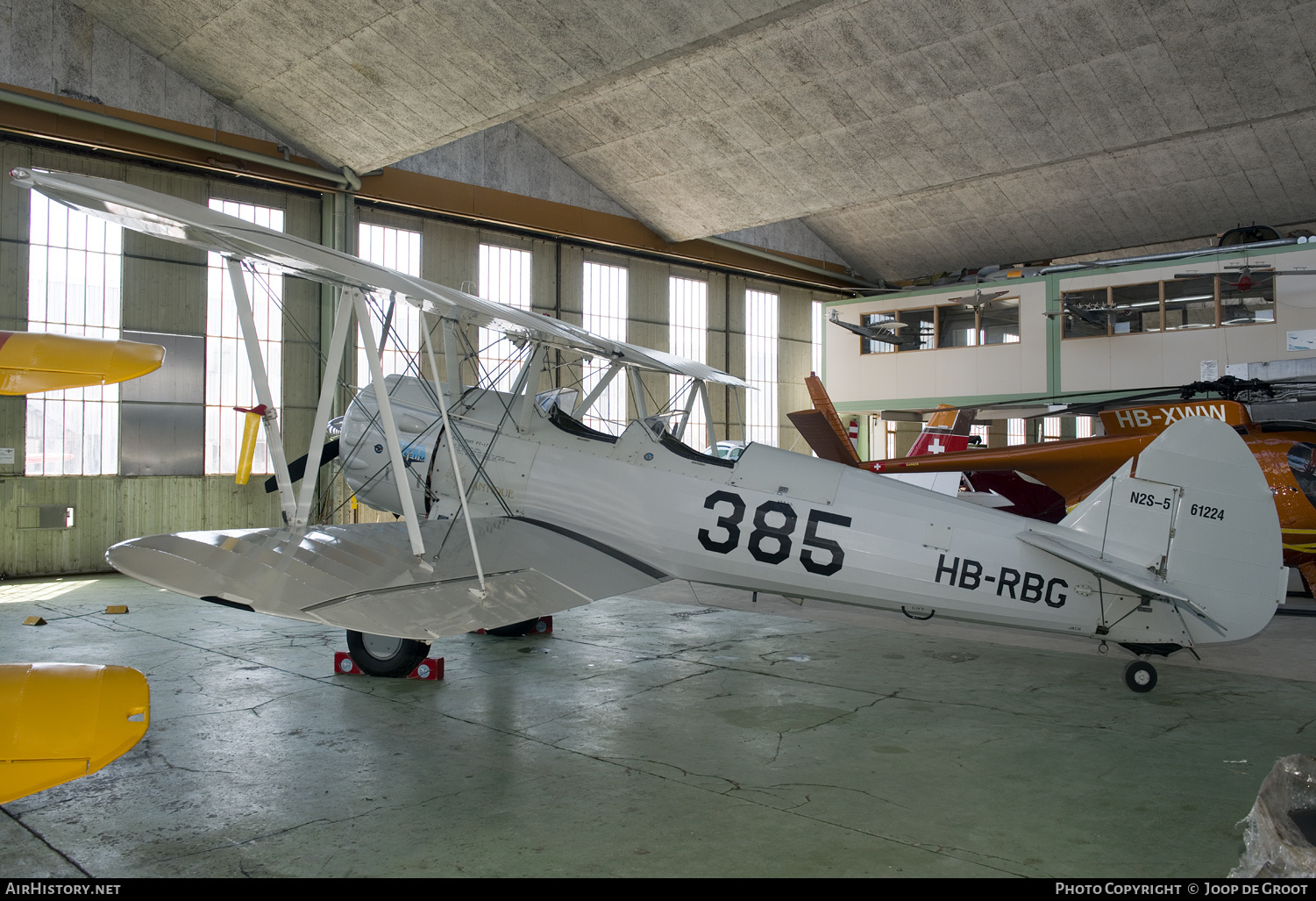 Aircraft Photo of HB-RBG, Boeing N2S-5 Kaydet (E75), FFA - Flieger  Fahrzeug Museum Altenrhein