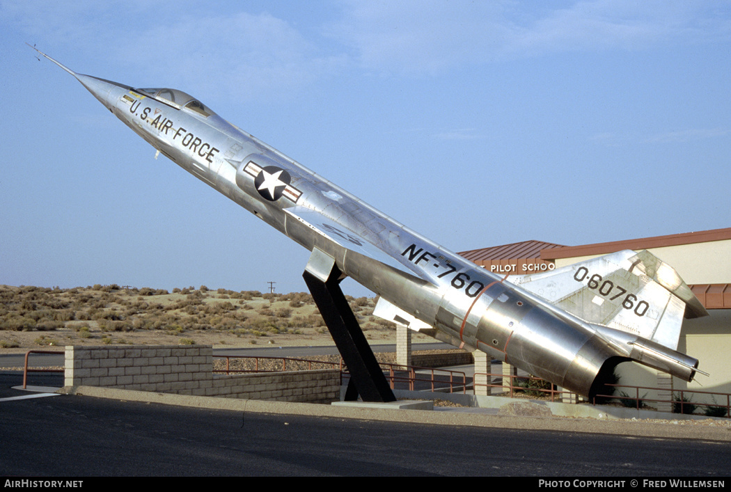 Aircraft Photo of 56-760 / 0-60760 | Lockheed NF-104A Starfighter | USA - Air Force | AirHistory.net #273758