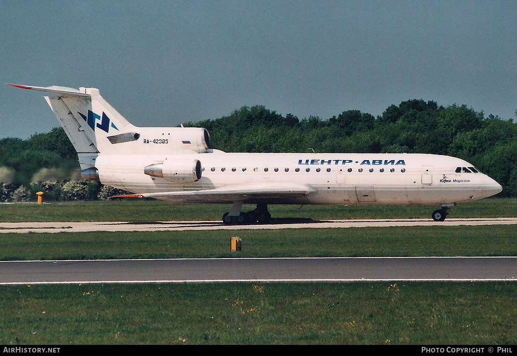 Aircraft Photo of RA-42385 | Yakovlev Yak-42D | Centre-Avia | AirHistory.net #273859