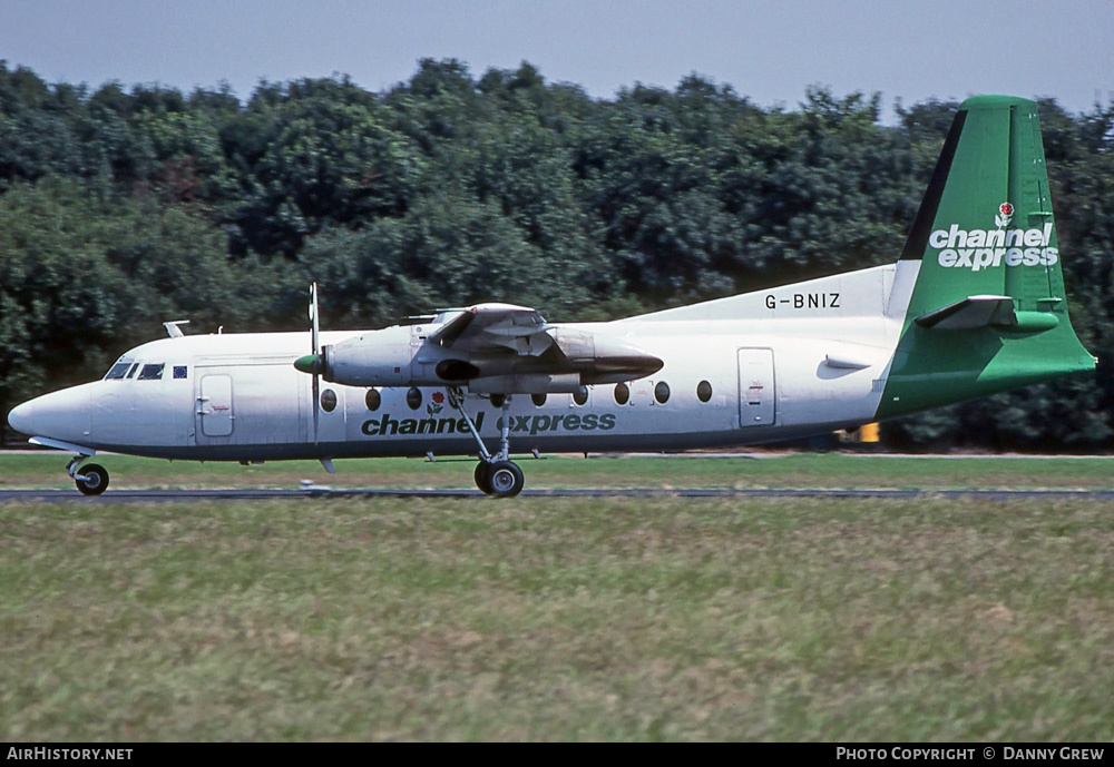 Aircraft Photo of G-BNIZ | Fokker F27-600 Friendship | Channel Express | AirHistory.net #273884