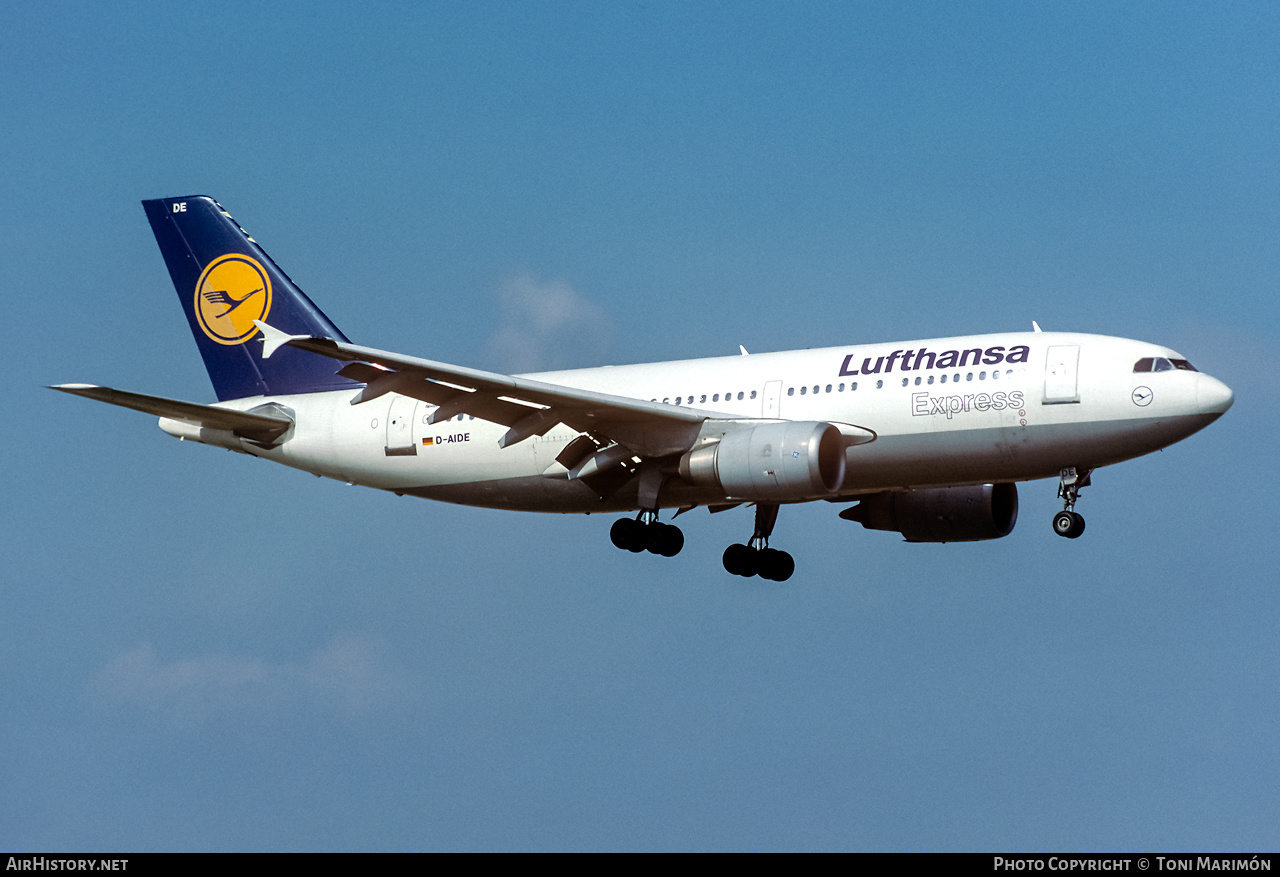Aircraft Photo of D-AIDE | Airbus A310-304 | Lufthansa Express | AirHistory.net #273908