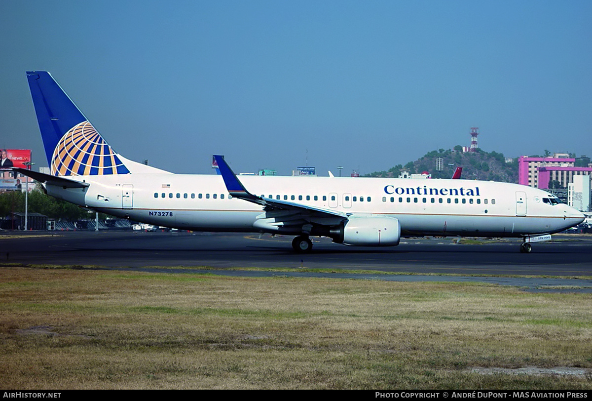 Aircraft Photo of N73278 | Boeing 737-824 | Continental Airlines | AirHistory.net #273917