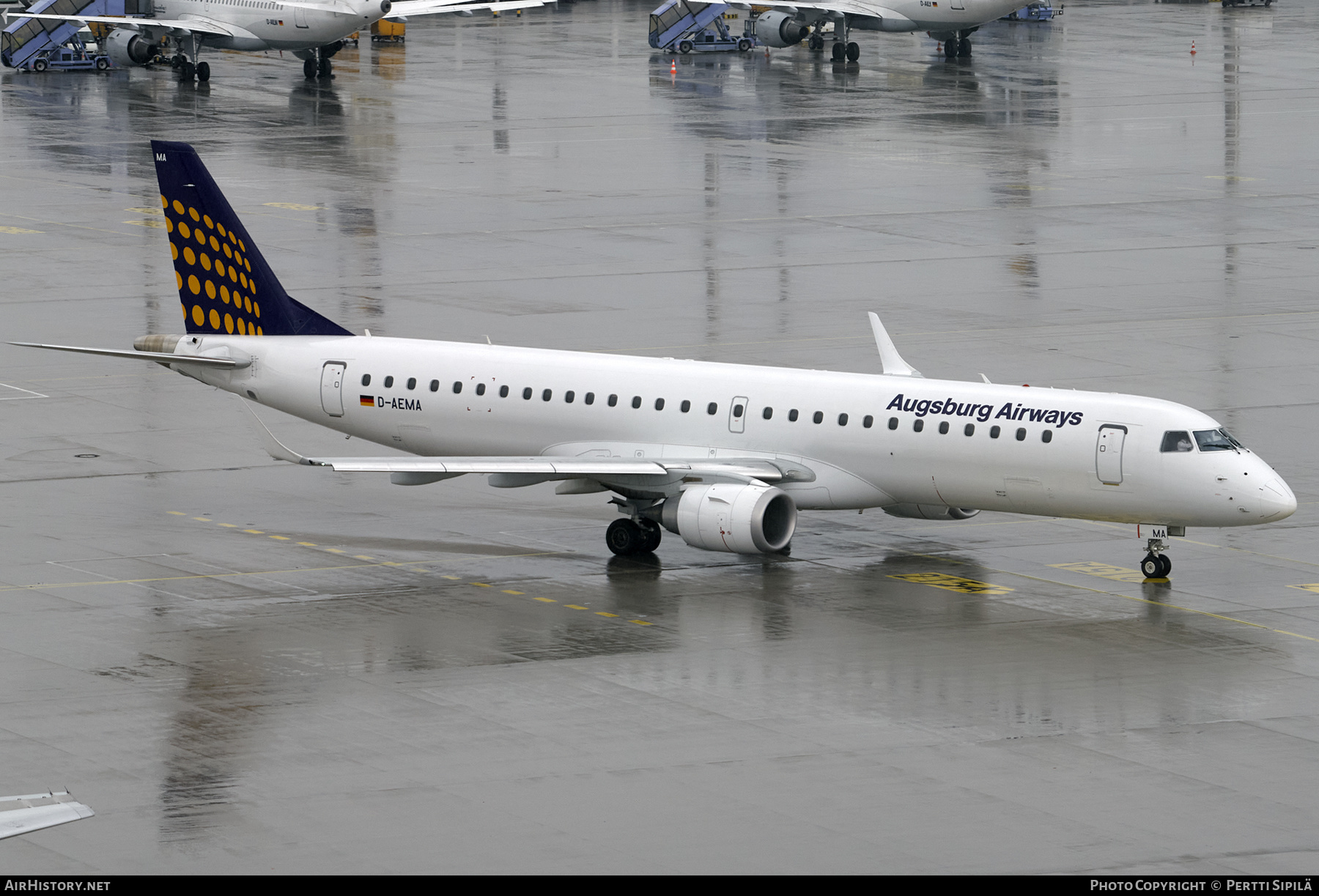 Aircraft Photo of D-AEMA | Embraer 195LR (ERJ-190-200LR) | Augsburg Airways | AirHistory.net #273920