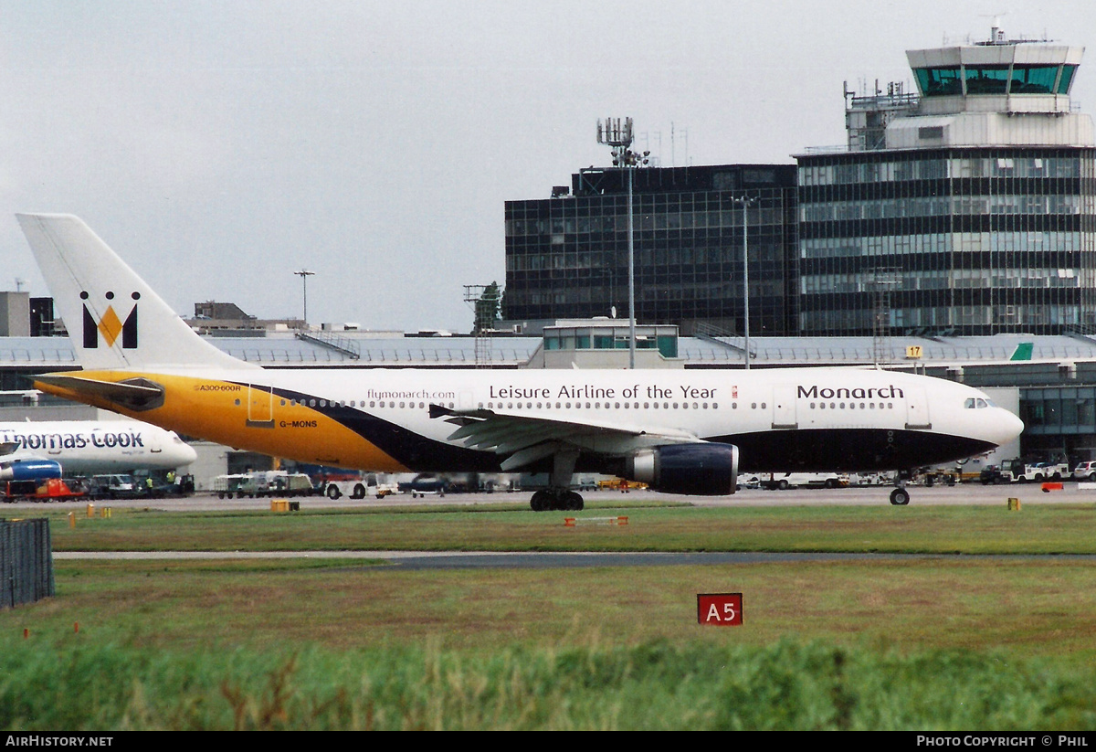Aircraft Photo of G-MONS | Airbus A300B4-605R | Monarch Airlines | AirHistory.net #273924