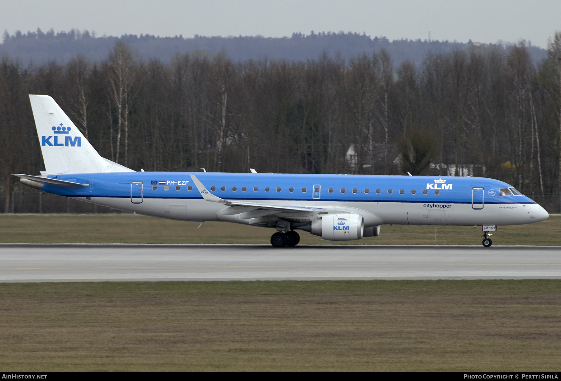 Aircraft Photo of PH-EZF | Embraer 190STD (ERJ-190-100STD) | KLM Cityhopper | AirHistory.net #273926