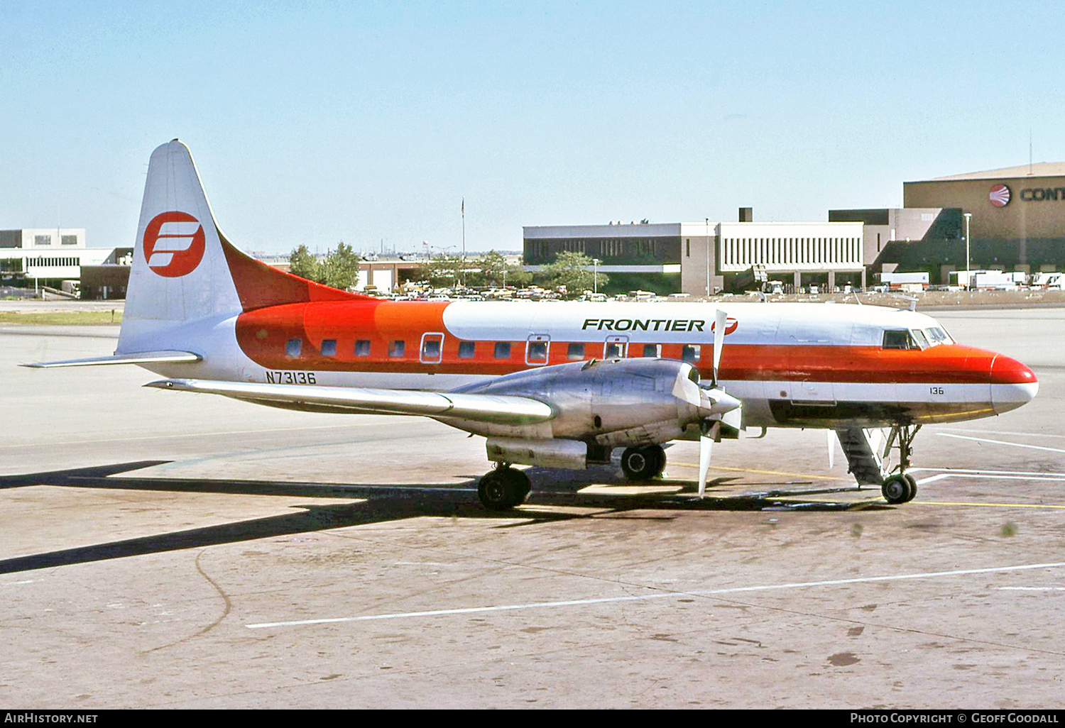 Aircraft Photo of N73136 | Convair 580 | Frontier Airlines | AirHistory.net #274052