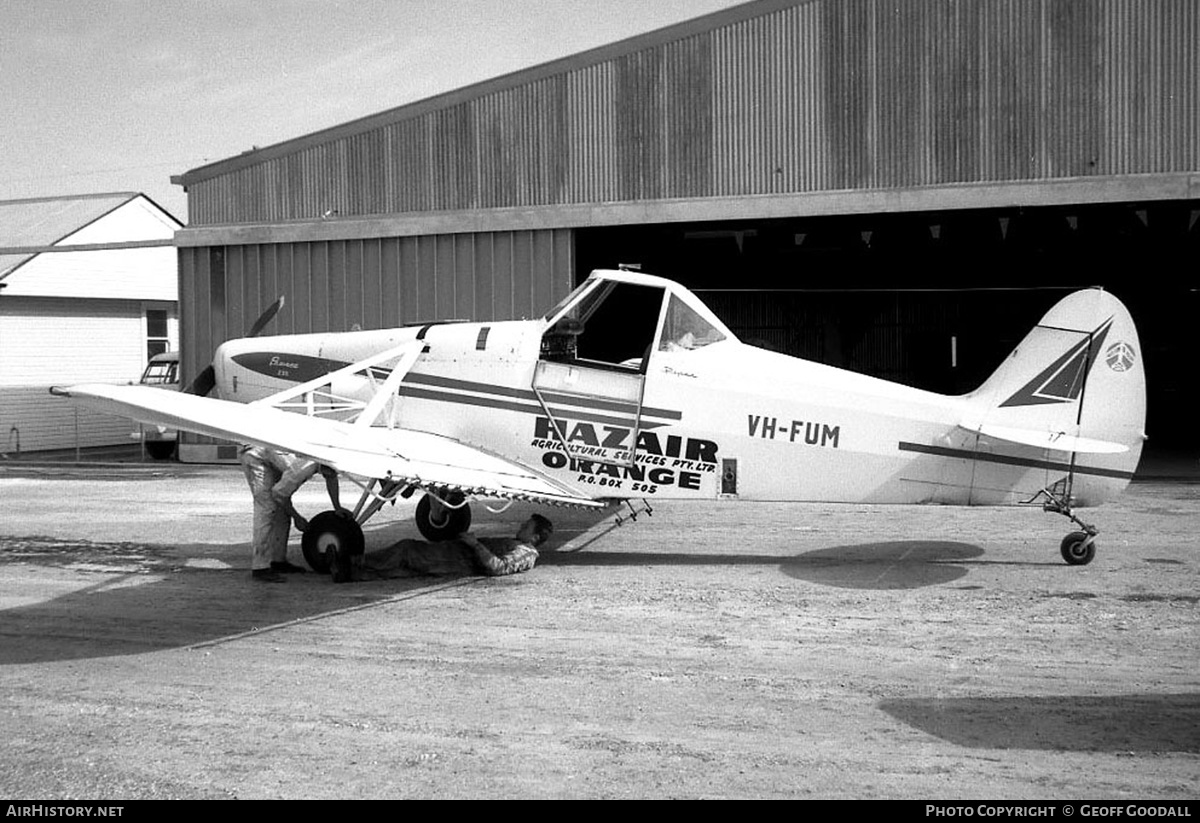 Aircraft Photo of VH-FUM | Piper PA-25-235 Pawnee | Hazair | AirHistory.net #274079