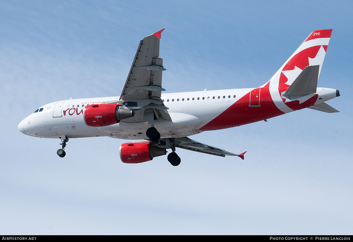 Aircraft Photo of C-GSJB | Airbus A319-112 | Air Canada Rouge | AirHistory.net #274085