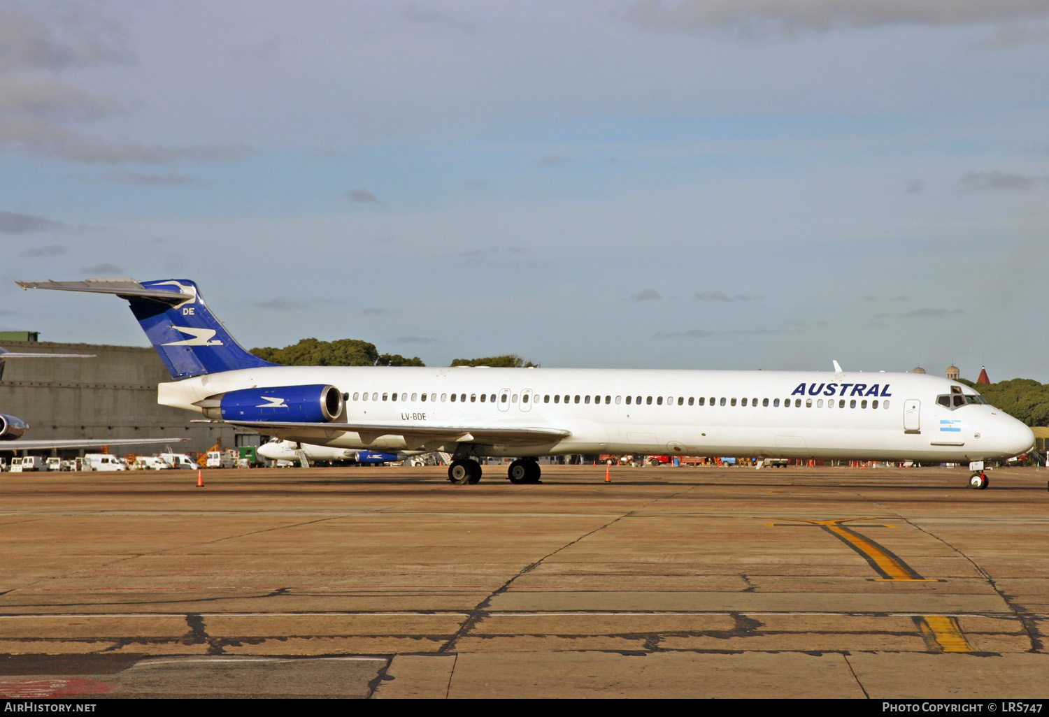 Aircraft Photo of LV-BDE | McDonnell Douglas MD-83 (DC-9-83) | Austral Líneas Aéreas | AirHistory.net #274087