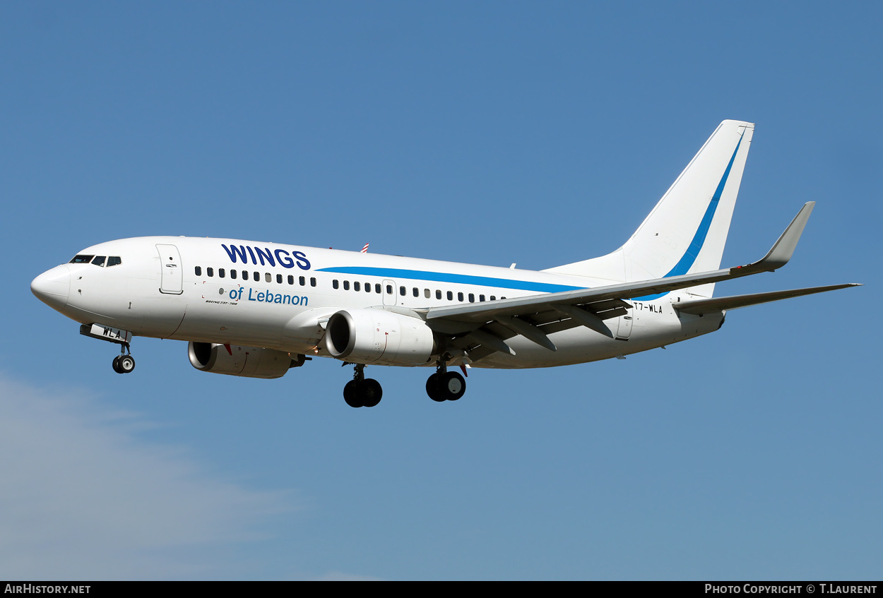 Aircraft Photo of T7-WLA | Boeing 737-7K5 | Wings of Lebanon | AirHistory.net #274144